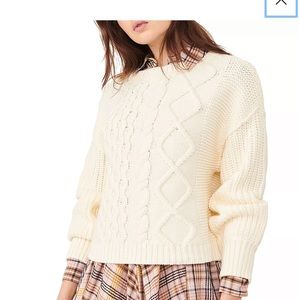 Free People Cable Knit Sweater